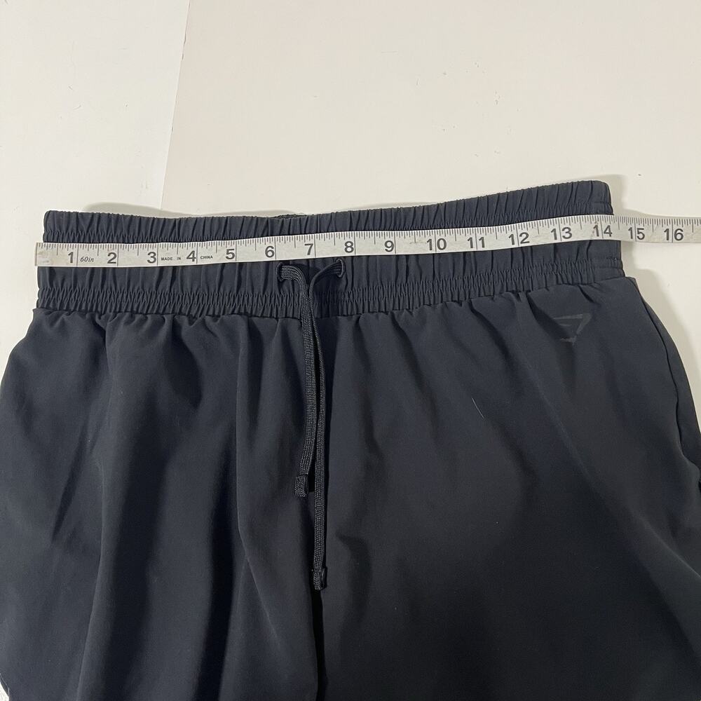 Gymshark 2-in-1 Running Shorts Women M Black Lined Athletic - Picture 8 of 10